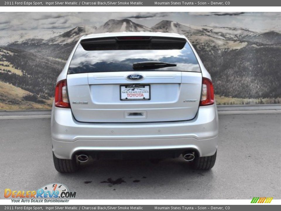 2011 Ford Edge Sport Ingot Silver Metallic / Charcoal Black/Silver Smoke Metallic Photo #8