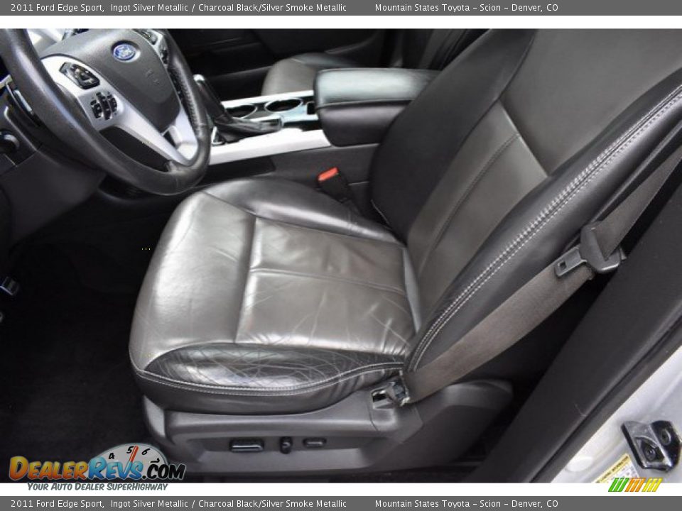 2011 Ford Edge Sport Ingot Silver Metallic / Charcoal Black/Silver Smoke Metallic Photo #11