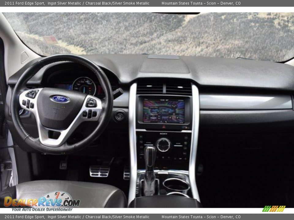 2011 Ford Edge Sport Ingot Silver Metallic / Charcoal Black/Silver Smoke Metallic Photo #13