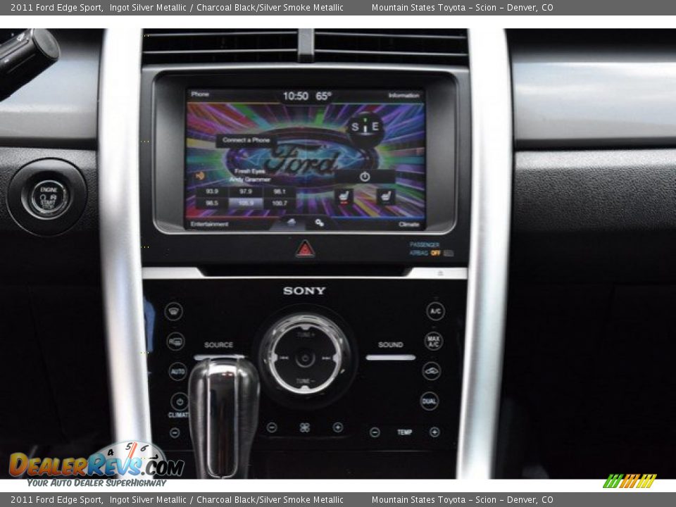 2011 Ford Edge Sport Ingot Silver Metallic / Charcoal Black/Silver Smoke Metallic Photo #14