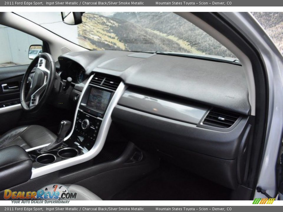 2011 Ford Edge Sport Ingot Silver Metallic / Charcoal Black/Silver Smoke Metallic Photo #16