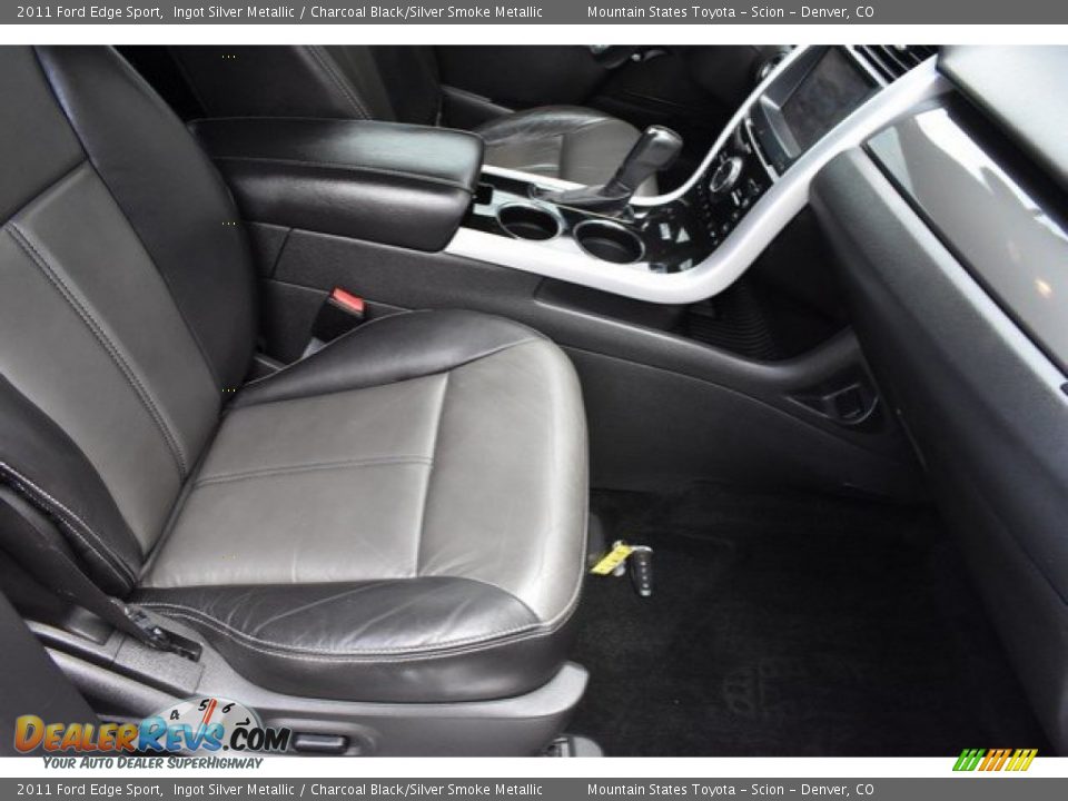 2011 Ford Edge Sport Ingot Silver Metallic / Charcoal Black/Silver Smoke Metallic Photo #17