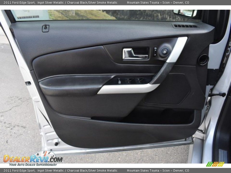 2011 Ford Edge Sport Ingot Silver Metallic / Charcoal Black/Silver Smoke Metallic Photo #24