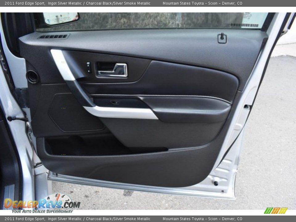 2011 Ford Edge Sport Ingot Silver Metallic / Charcoal Black/Silver Smoke Metallic Photo #25