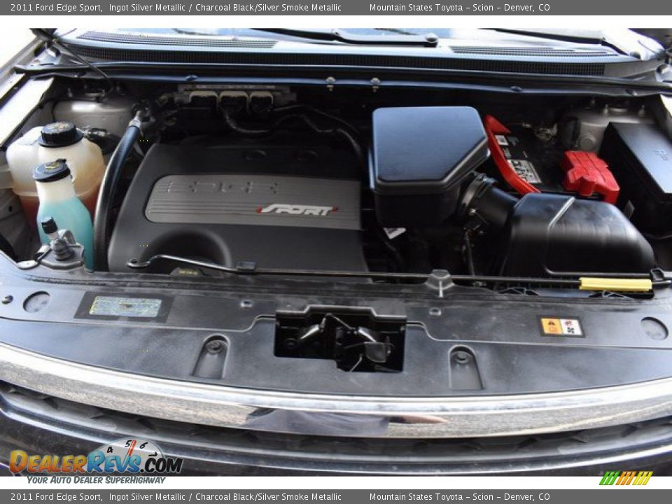 2011 Ford Edge Sport Ingot Silver Metallic / Charcoal Black/Silver Smoke Metallic Photo #27
