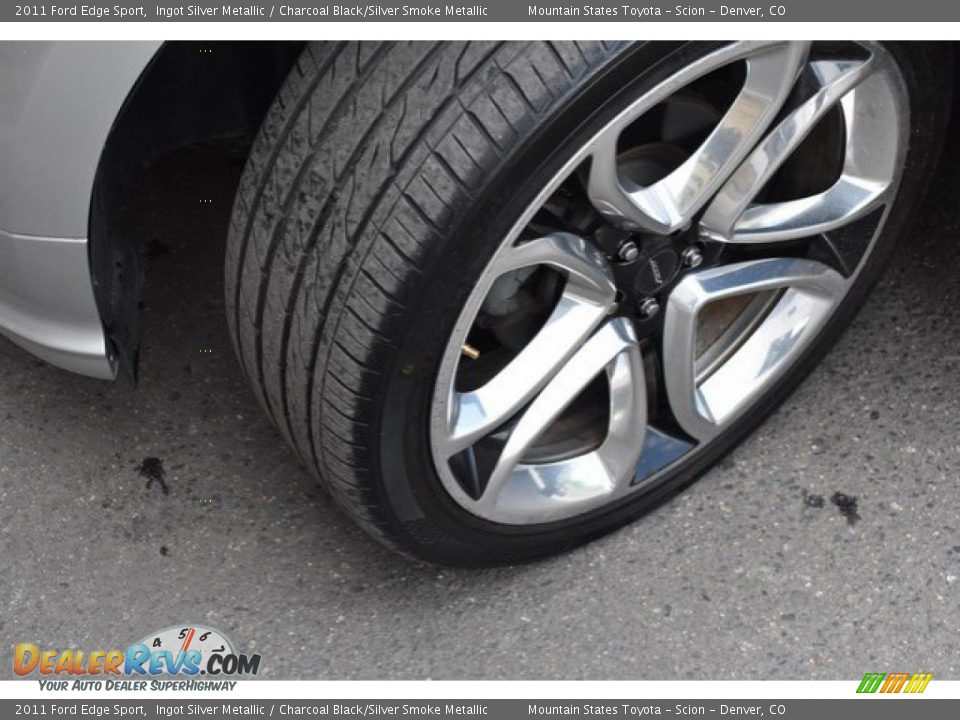 2011 Ford Edge Sport Ingot Silver Metallic / Charcoal Black/Silver Smoke Metallic Photo #28