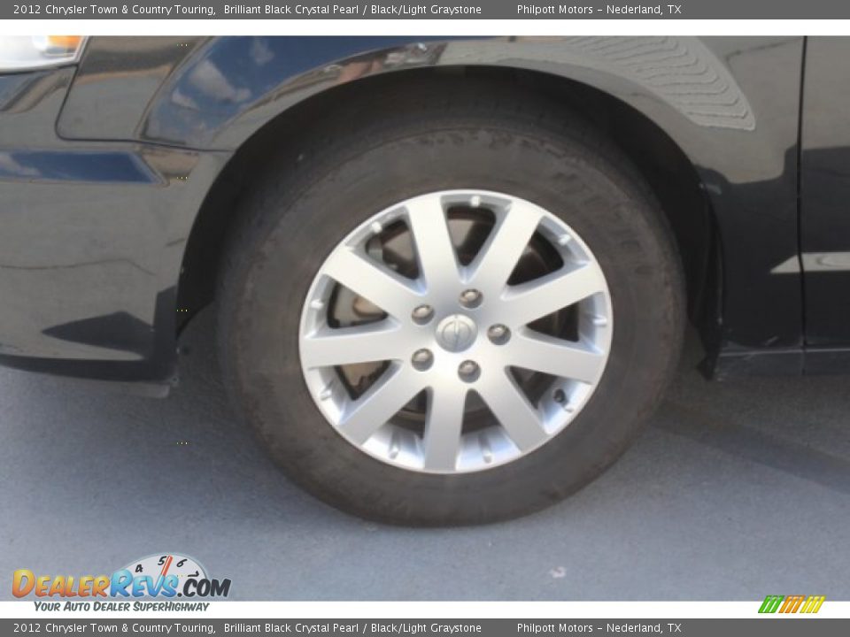 2012 Chrysler Town & Country Touring Brilliant Black Crystal Pearl / Black/Light Graystone Photo #5