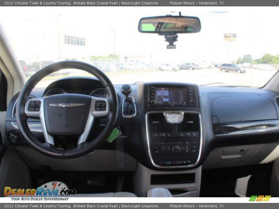 2012 Chrysler Town & Country Touring Brilliant Black Crystal Pearl / Black/Light Graystone Photo #20
