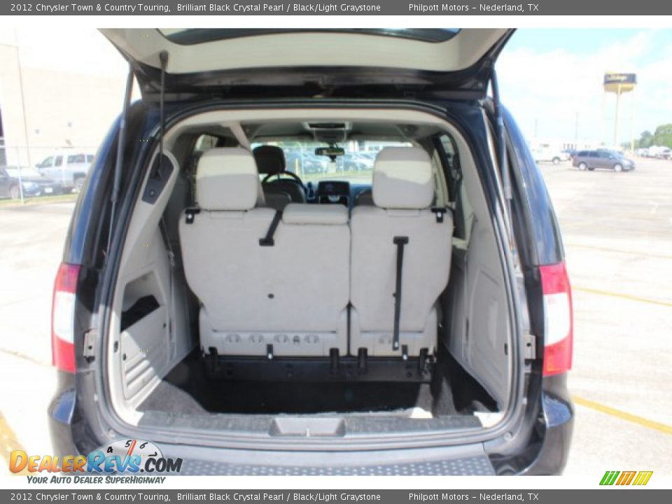 2012 Chrysler Town & Country Touring Brilliant Black Crystal Pearl / Black/Light Graystone Photo #22