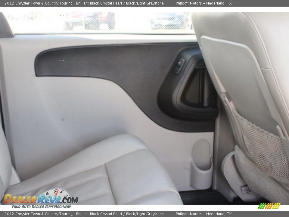 2012 Chrysler Town & Country Touring Brilliant Black Crystal Pearl / Black/Light Graystone Photo #24