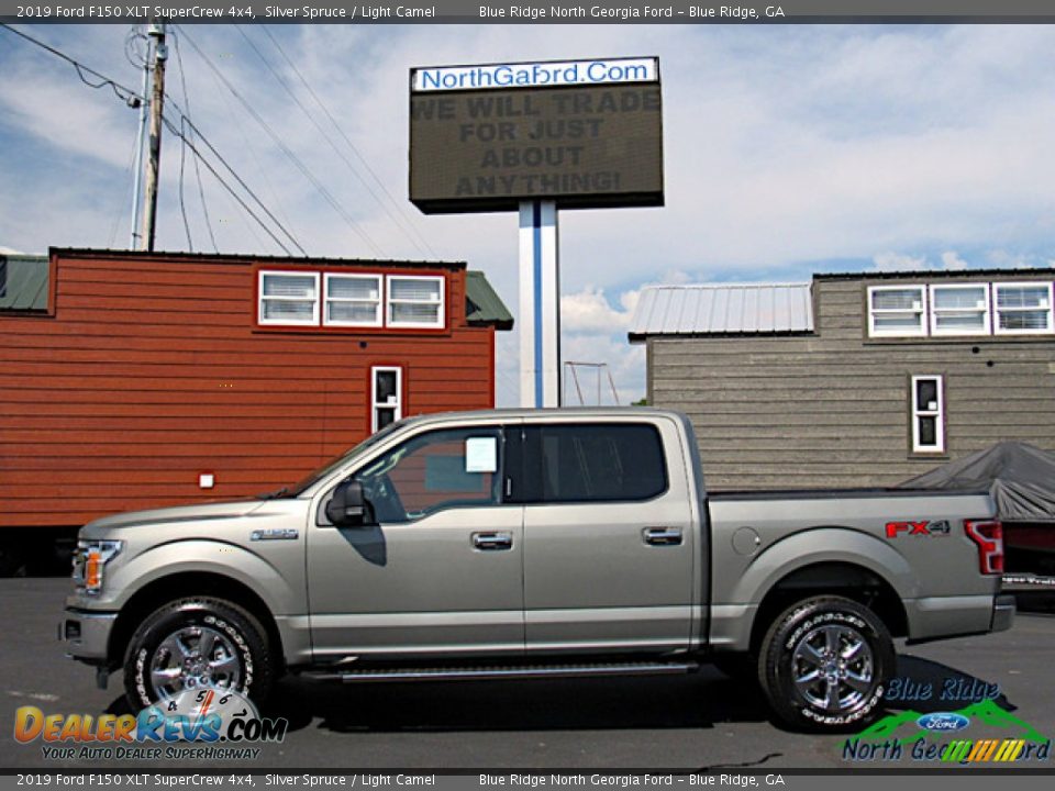 2019 Ford F150 XLT SuperCrew 4x4 Silver Spruce / Light Camel Photo #2