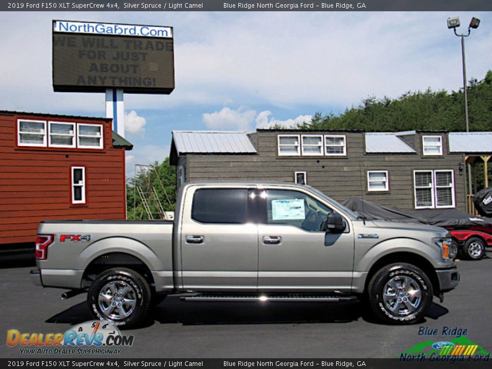 2019 Ford F150 XLT SuperCrew 4x4 Silver Spruce / Light Camel Photo #6