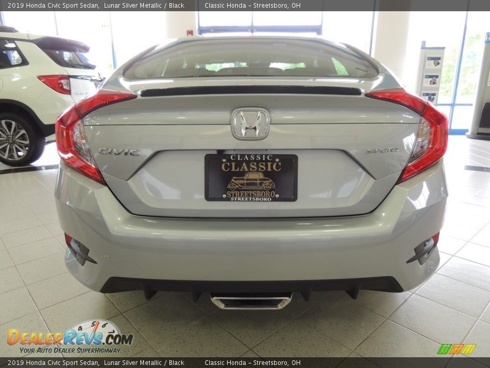 2019 Honda Civic Sport Sedan Lunar Silver Metallic / Black Photo #6