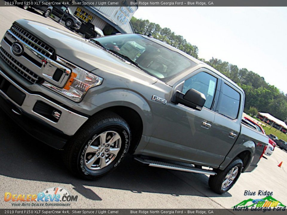 2019 Ford F150 XLT SuperCrew 4x4 Silver Spruce / Light Camel Photo #34