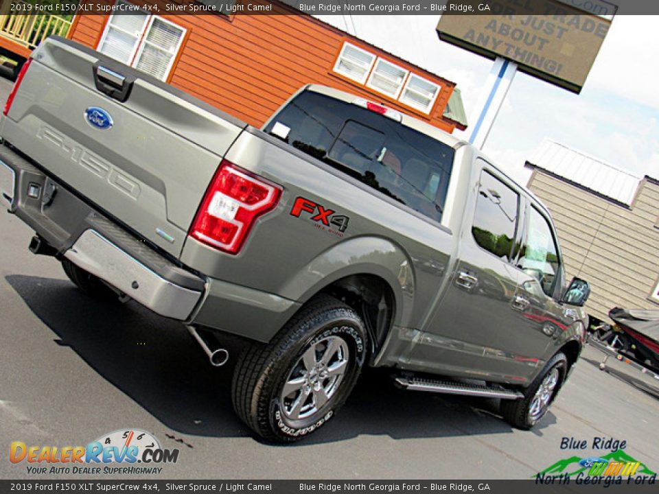 2019 Ford F150 XLT SuperCrew 4x4 Silver Spruce / Light Camel Photo #36