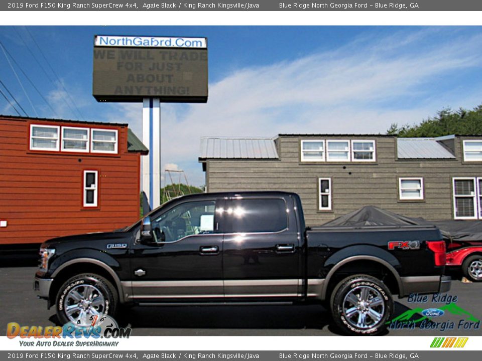 2019 Ford F150 King Ranch SuperCrew 4x4 Agate Black / King Ranch Kingsville/Java Photo #2