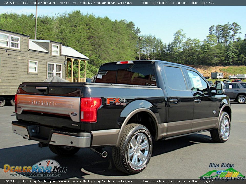 2019 Ford F150 King Ranch SuperCrew 4x4 Agate Black / King Ranch Kingsville/Java Photo #5