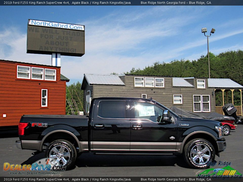 2019 Ford F150 King Ranch SuperCrew 4x4 Agate Black / King Ranch Kingsville/Java Photo #6