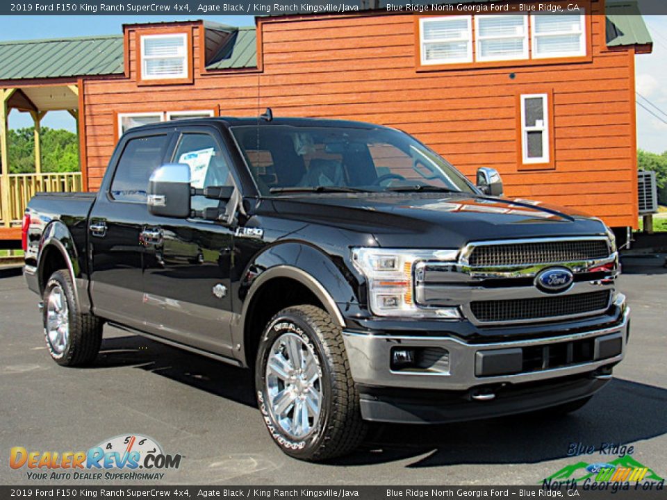 2019 Ford F150 King Ranch SuperCrew 4x4 Agate Black / King Ranch Kingsville/Java Photo #7