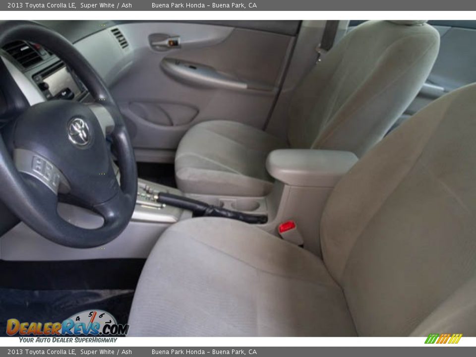 2013 Toyota Corolla LE Super White / Ash Photo #3