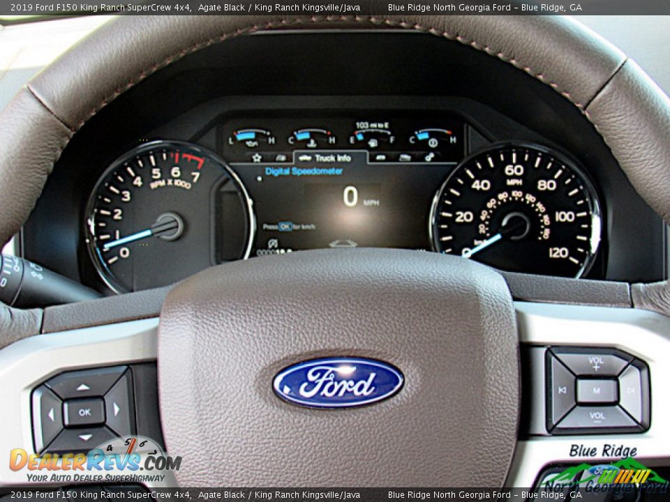 2019 Ford F150 King Ranch SuperCrew 4x4 Agate Black / King Ranch Kingsville/Java Photo #18