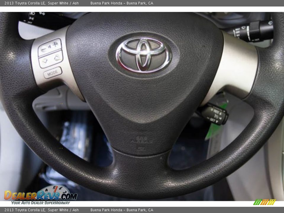2013 Toyota Corolla LE Super White / Ash Photo #15