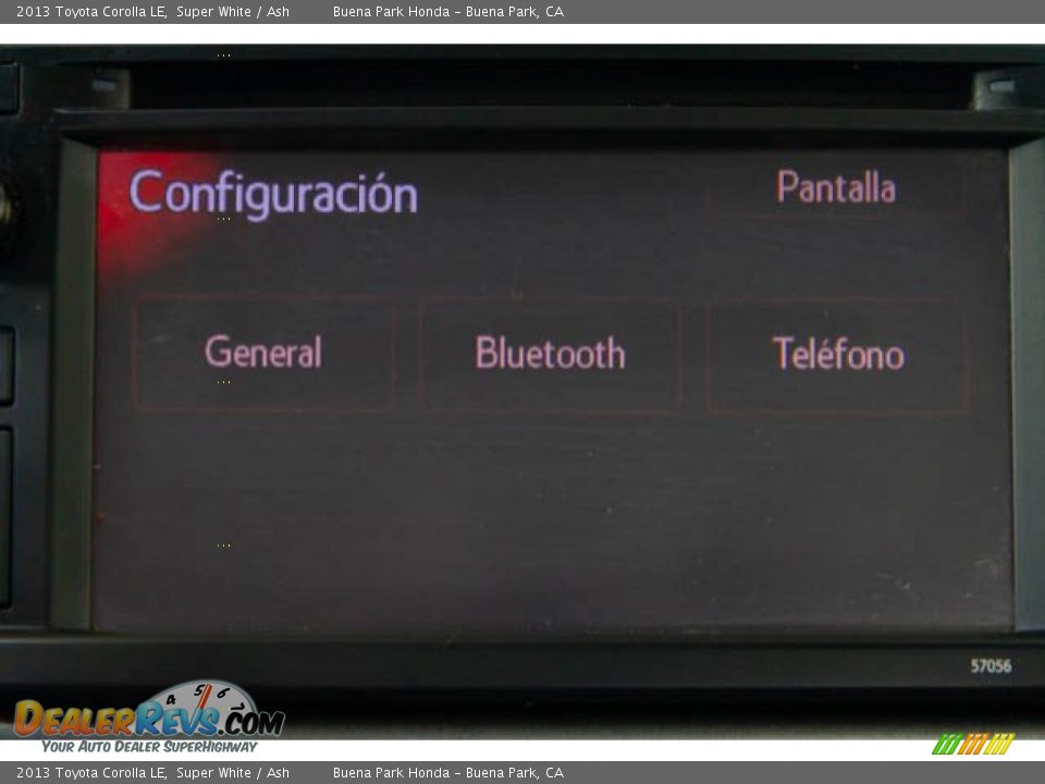 2013 Toyota Corolla LE Super White / Ash Photo #25