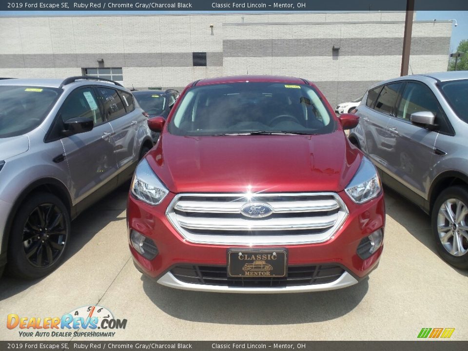 2019 Ford Escape SE Ruby Red / Chromite Gray/Charcoal Black Photo #2