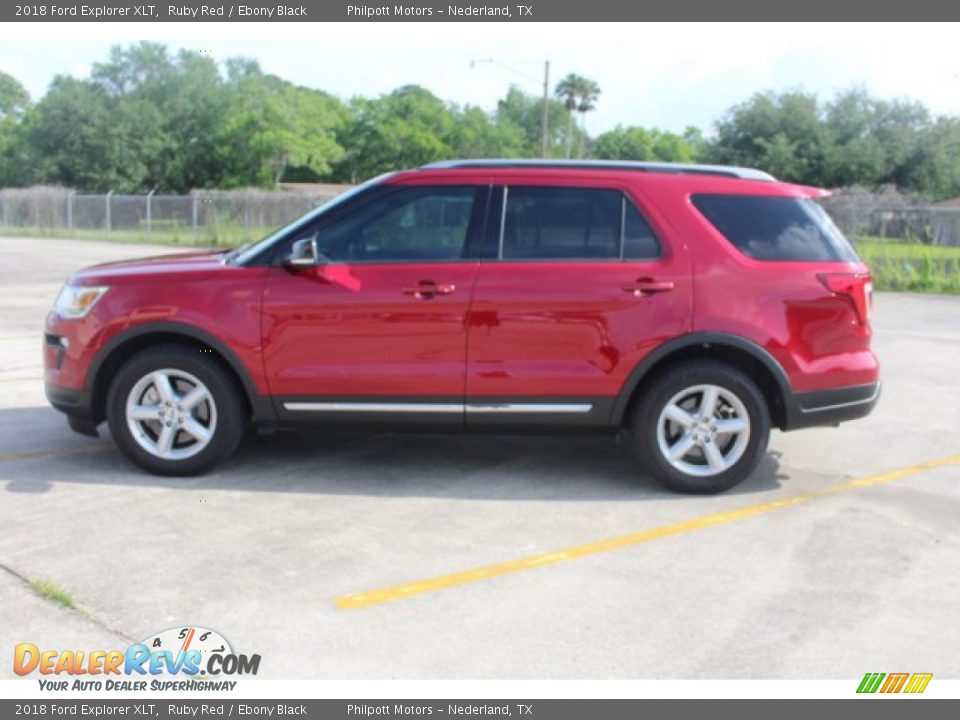 2018 Ford Explorer XLT Ruby Red / Ebony Black Photo #6