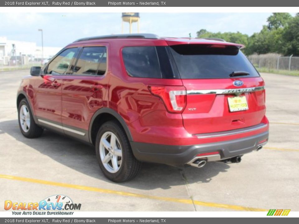 2018 Ford Explorer XLT Ruby Red / Ebony Black Photo #7