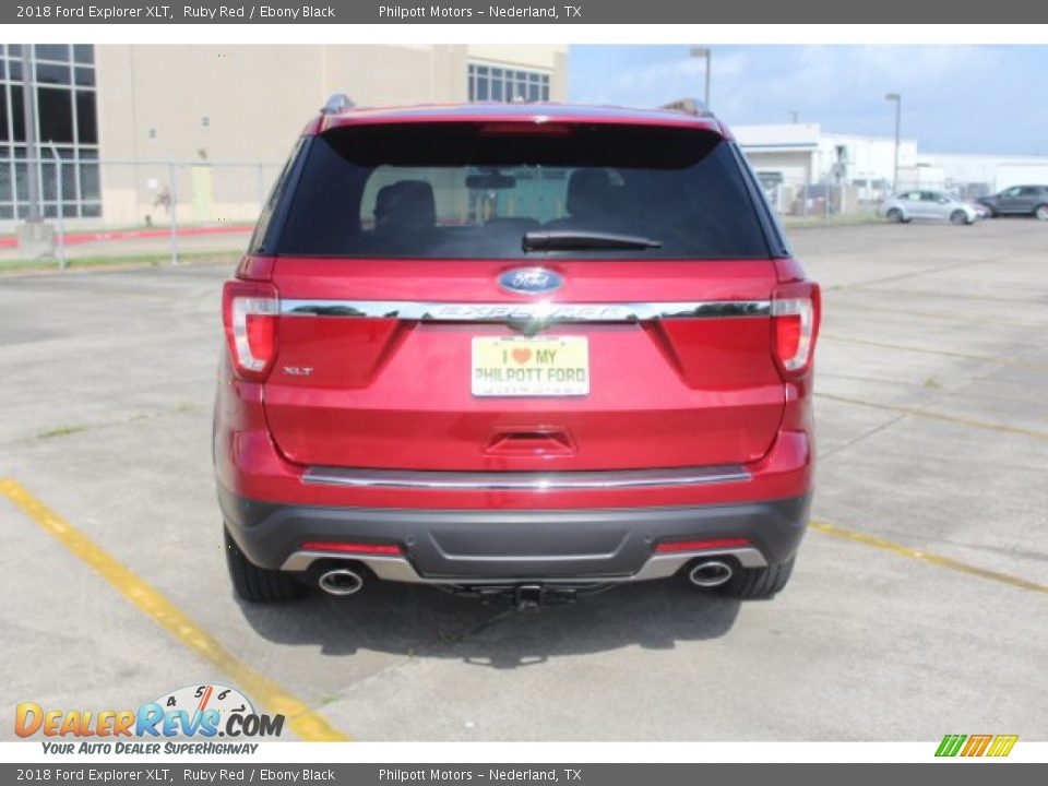 2018 Ford Explorer XLT Ruby Red / Ebony Black Photo #8