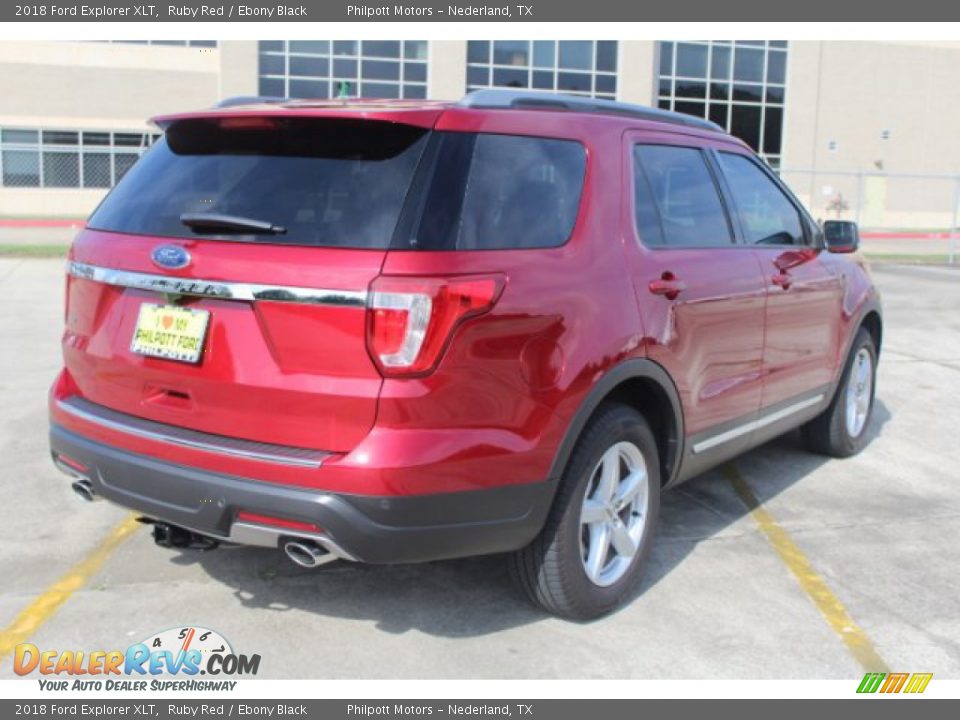 2018 Ford Explorer XLT Ruby Red / Ebony Black Photo #9