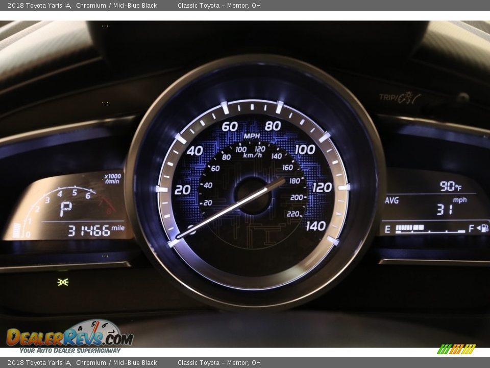 2018 Toyota Yaris iA Chromium / Mid-Blue Black Photo #8