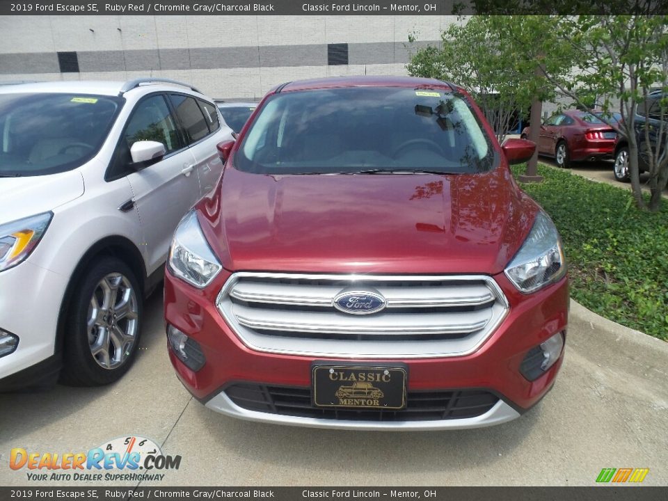 2019 Ford Escape SE Ruby Red / Chromite Gray/Charcoal Black Photo #2