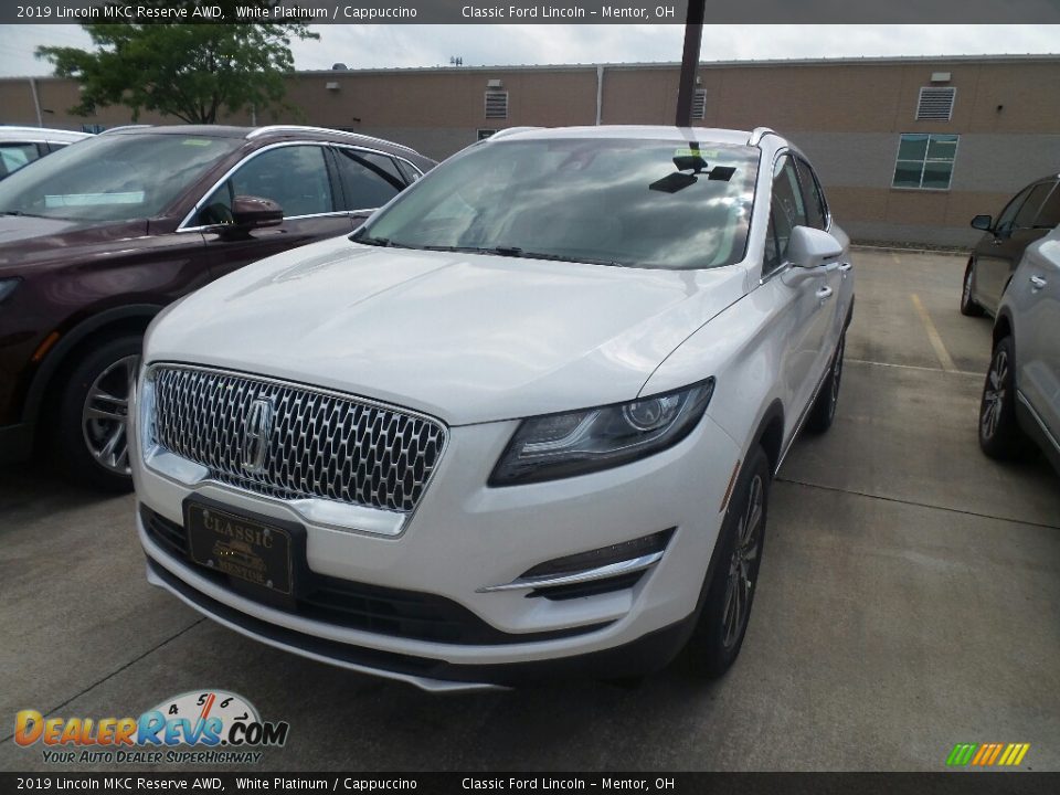 2019 Lincoln MKC Reserve AWD White Platinum / Cappuccino Photo #1