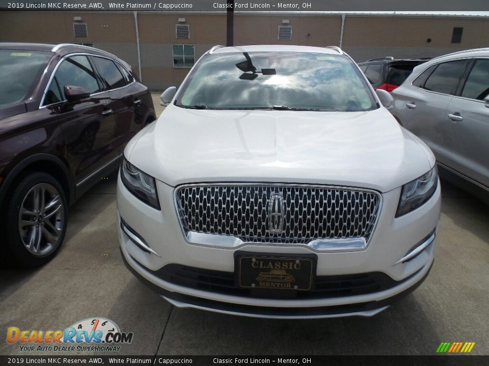 2019 Lincoln MKC Reserve AWD White Platinum / Cappuccino Photo #2