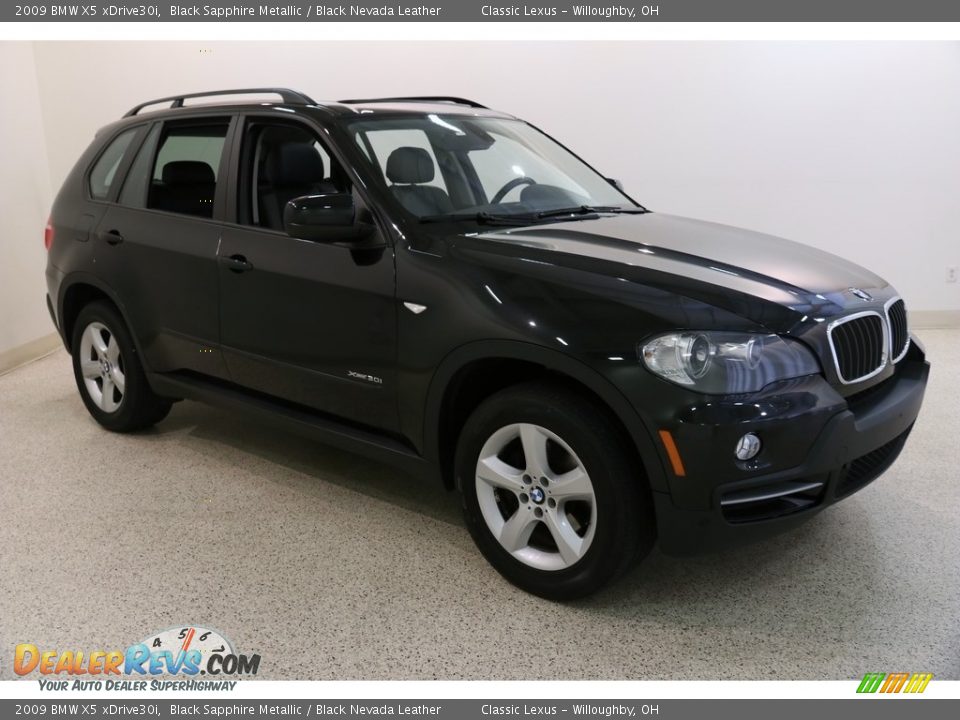 2009 BMW X5 xDrive30i Black Sapphire Metallic / Black Nevada Leather Photo #1