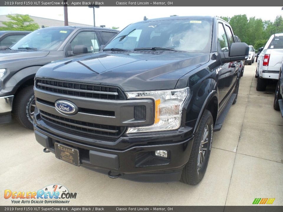 2019 Ford F150 XLT SuperCrew 4x4 Agate Black / Black Photo #1