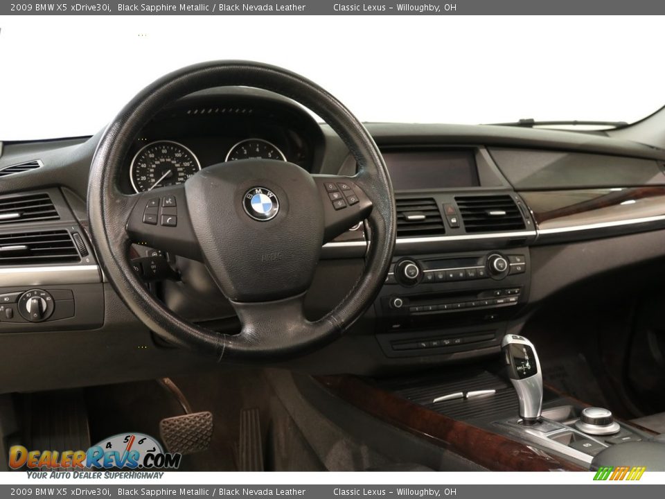 2009 BMW X5 xDrive30i Black Sapphire Metallic / Black Nevada Leather Photo #6