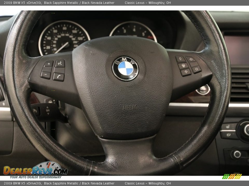 2009 BMW X5 xDrive30i Black Sapphire Metallic / Black Nevada Leather Photo #7