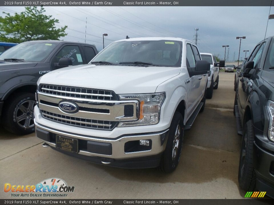 2019 Ford F150 XLT SuperCrew 4x4 Oxford White / Earth Gray Photo #1