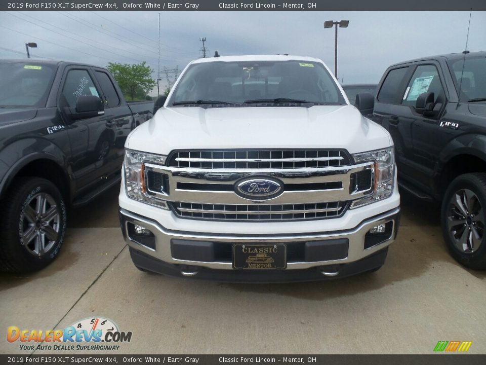 2019 Ford F150 XLT SuperCrew 4x4 Oxford White / Earth Gray Photo #2