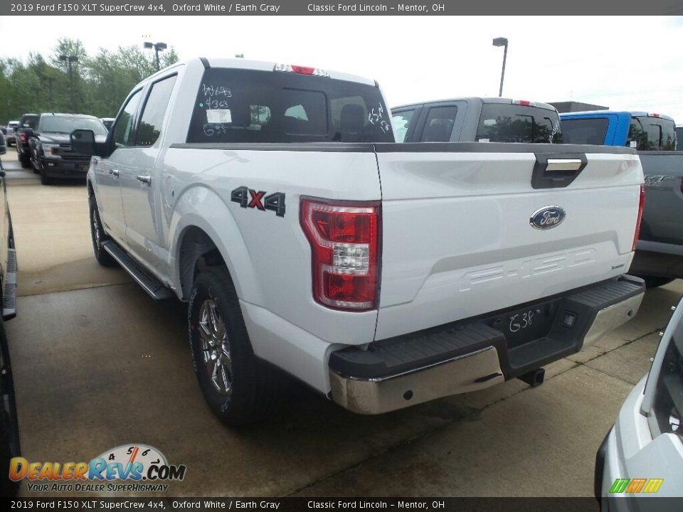 2019 Ford F150 XLT SuperCrew 4x4 Oxford White / Earth Gray Photo #3