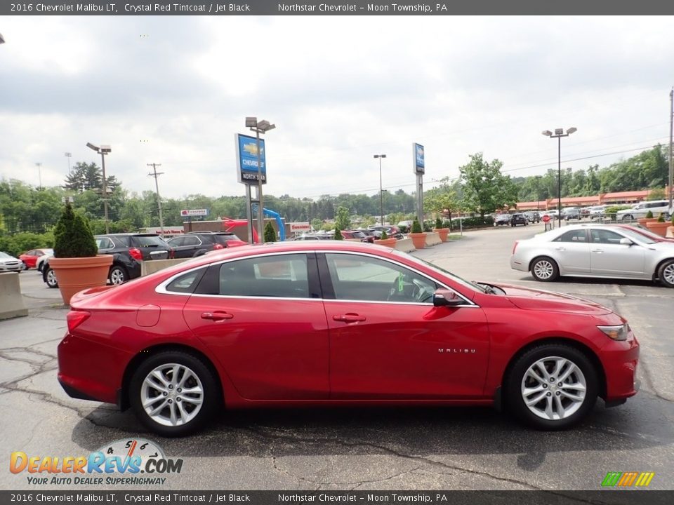 2016 Chevrolet Malibu LT Crystal Red Tintcoat / Jet Black Photo #10