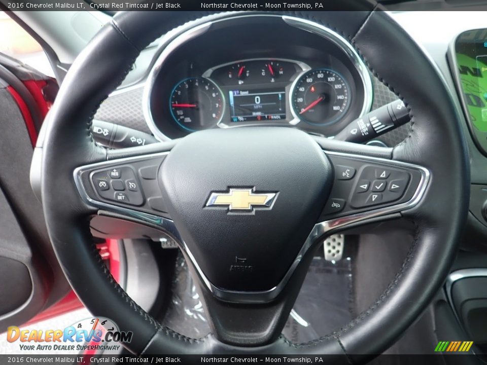 2016 Chevrolet Malibu LT Crystal Red Tintcoat / Jet Black Photo #26