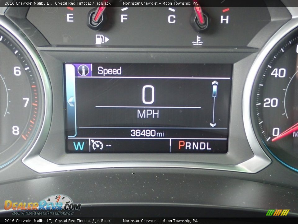 2016 Chevrolet Malibu LT Crystal Red Tintcoat / Jet Black Photo #29