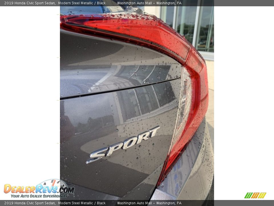 2019 Honda Civic Sport Sedan Modern Steel Metallic / Black Photo #22