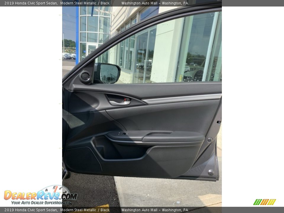 2019 Honda Civic Sport Sedan Modern Steel Metallic / Black Photo #26