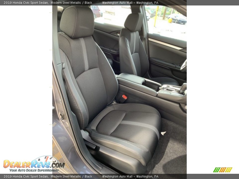 2019 Honda Civic Sport Sedan Modern Steel Metallic / Black Photo #27