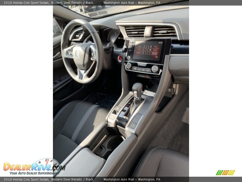 2019 Honda Civic Sport Sedan Modern Steel Metallic / Black Photo #28